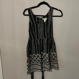 Anthropologie Black and White Geometric Dress